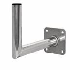 ASSAT® Alu-Wandhalter 35x25 cm für SAT-, WLAN- und Funkantennen | Für Antennen bis Ø90 cm