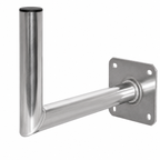 ASSAT® Alu-Wandhalter 45x25 cm für SAT-, WLAN- und Funkantennen | Für Antennen bis Ø90 cm