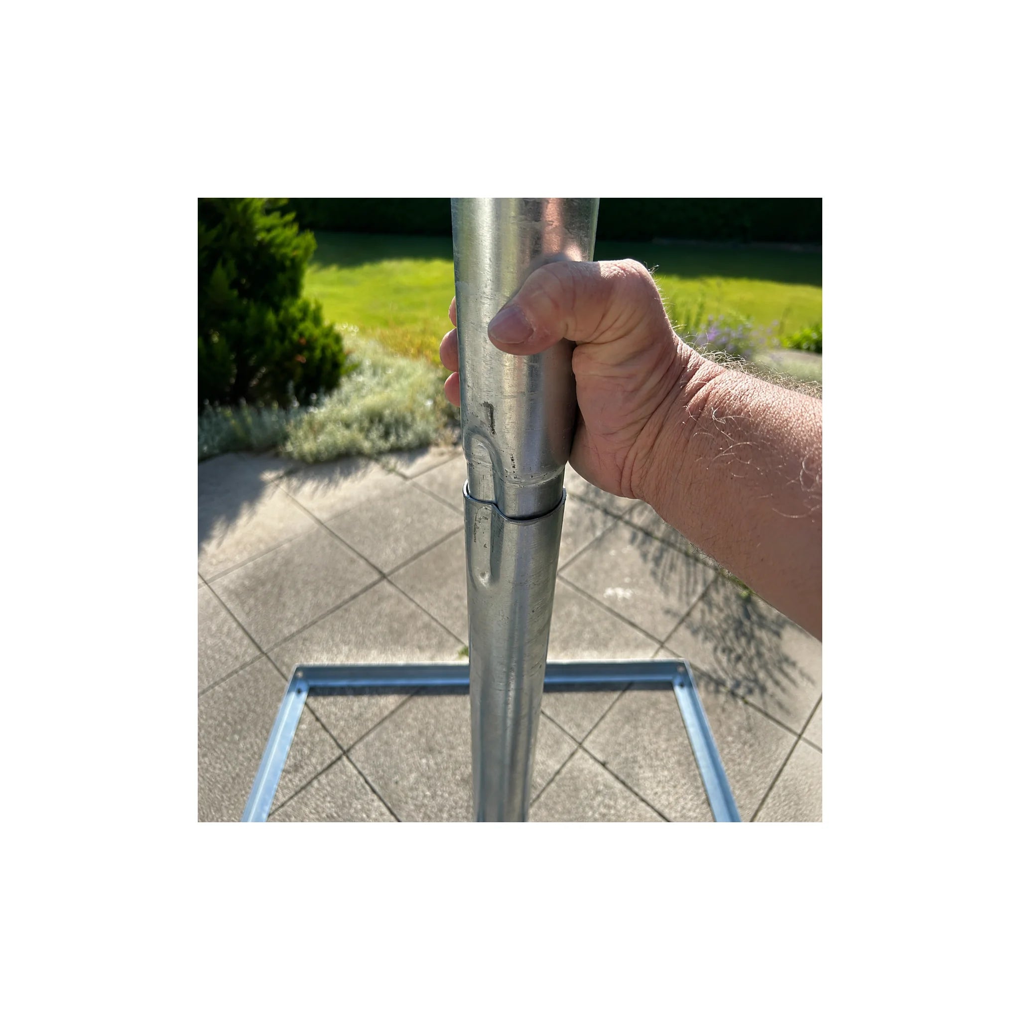 ASSAT® Terrassenständer Mast Ø60×3 m – SAT, WLAN, Richtfunk, Funk & Kameras
