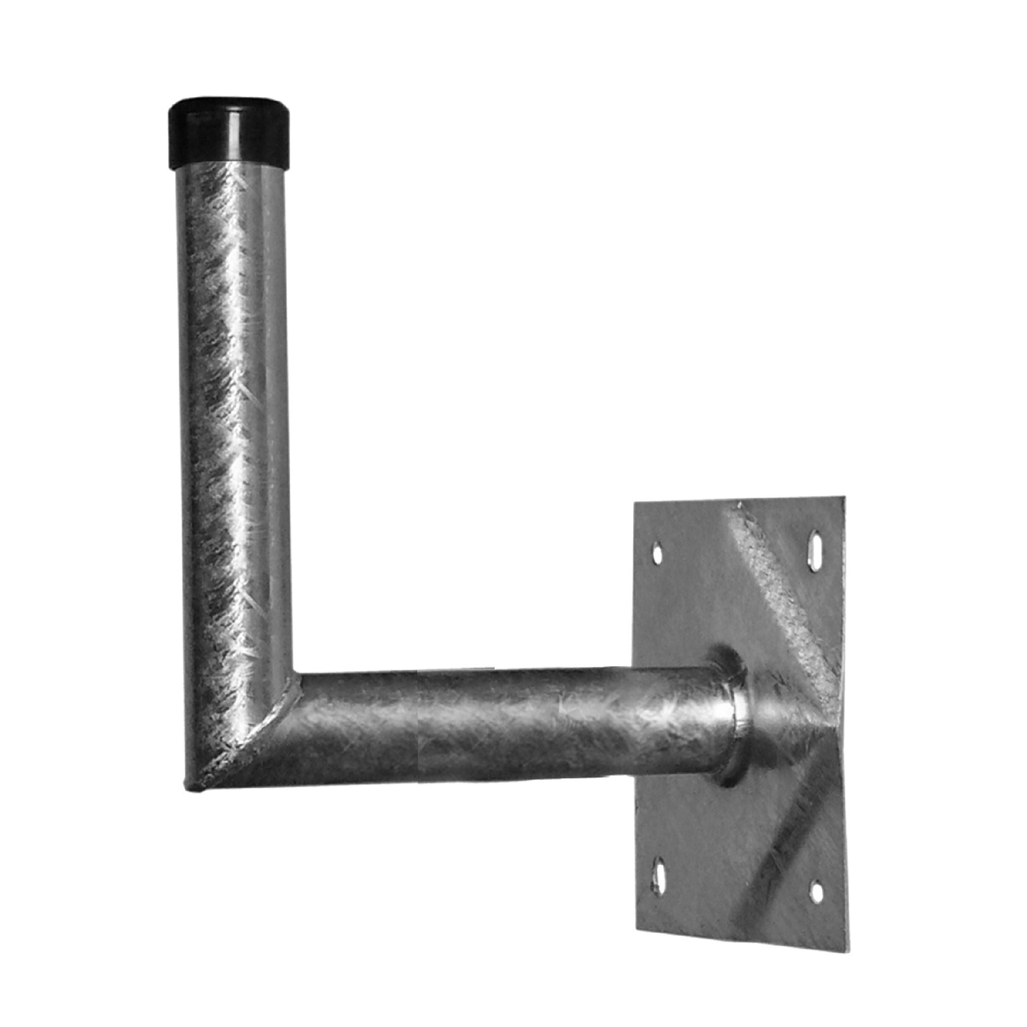 Stahl- Wh. 30x28cm,  Rohr Ø 48mm, Platte 20x20cm