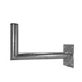 Stahl.Wh / 50 x 28cm,  Ø60x2mm / Platte 20 x 20cm