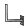 St.Wh./ 60x40cm, Rohr Ø60x2mm / Platte 25x23cmx4mm