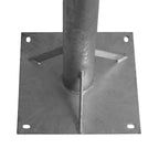Stahl- Wh. 70x50cm / Rohr Ø 76mm / Standfuß 1.2m