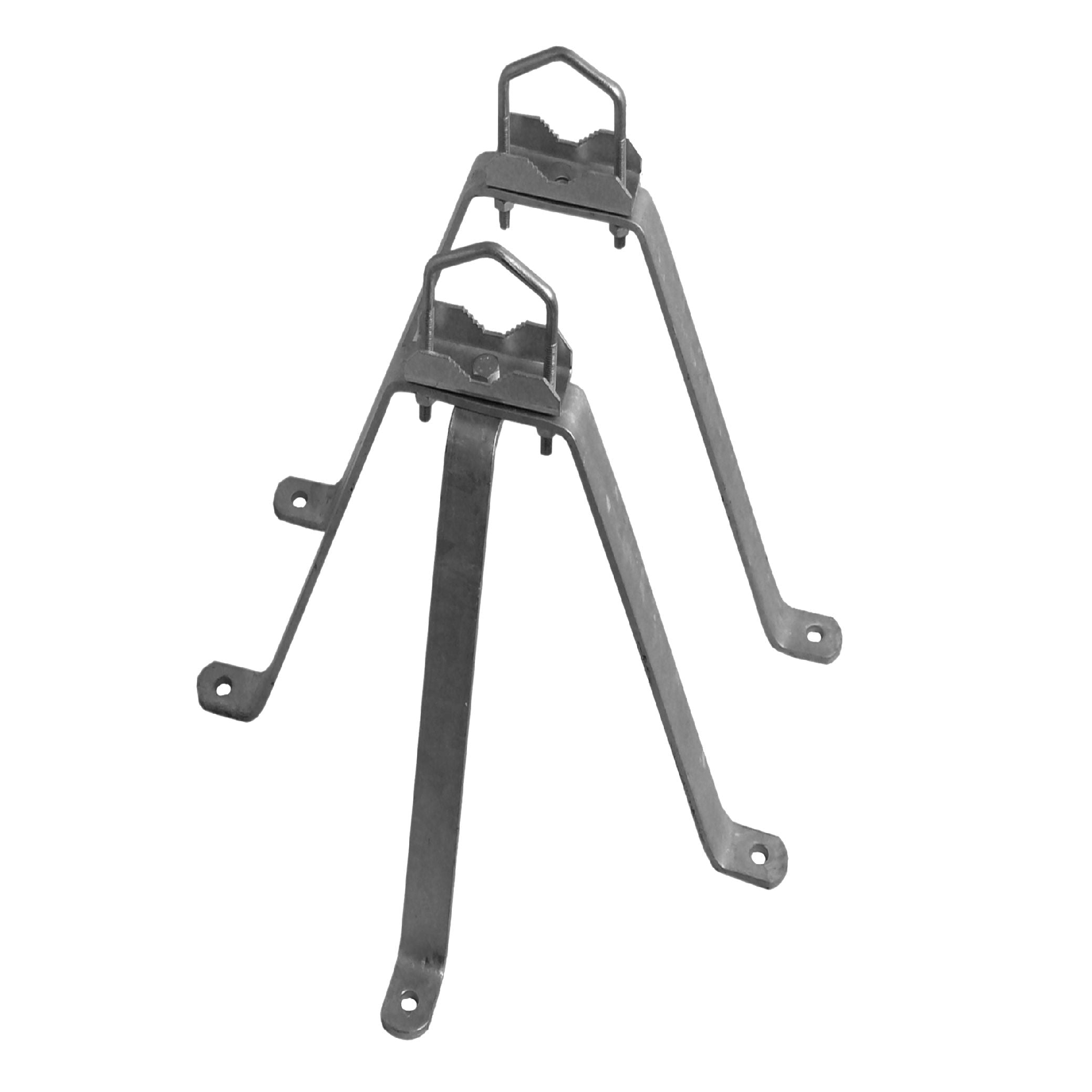 Stahl- Wandhalter- Set,  50cm, 2-teilig
