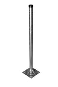 Stahl- Standfuß / 1,0m, Rohr Ø 60mm / verstrebt