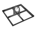 Sat-Antennen Terrassenständer Stahl – für Masten bis Ø 60 mm, 4 Betonplatten 30×30 cm, ohne Bohren