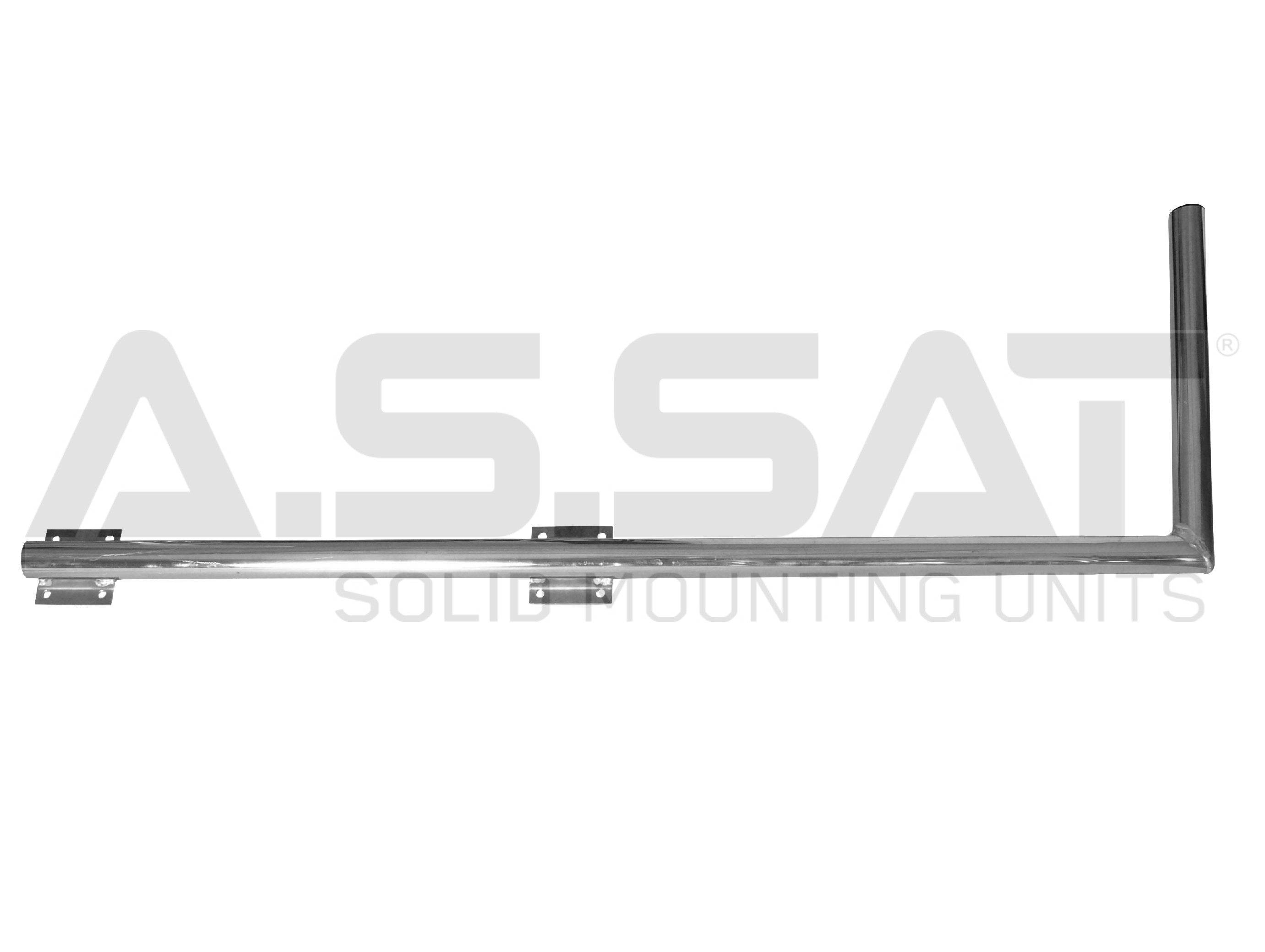 Aluminium-Ausleger L-Form 150x50 cm – Ø 50 mm – Rechts