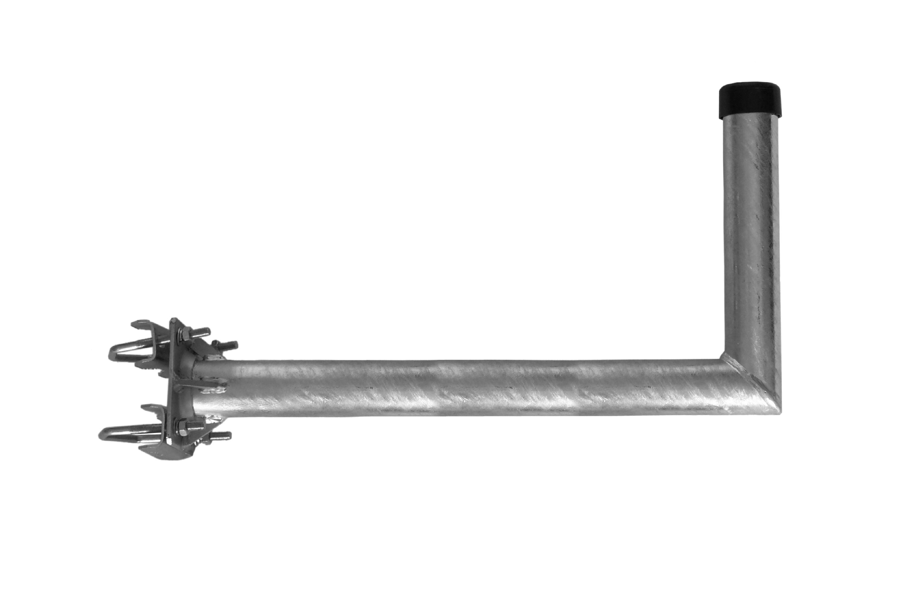 Mastausleger- Stahl / L- Form, 55cm / Rohr Ø48mm