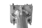 Mastausleger- Stahl / L- Form, 70cm / Rohr Ø48mm