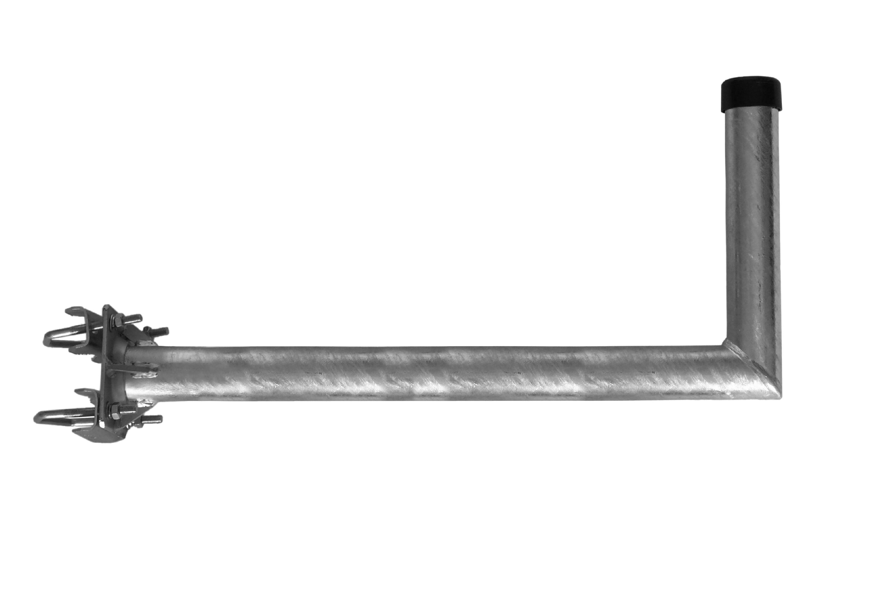 Mastausleger- Stahl / L- Form, 70cm / Rohr Ø48mm