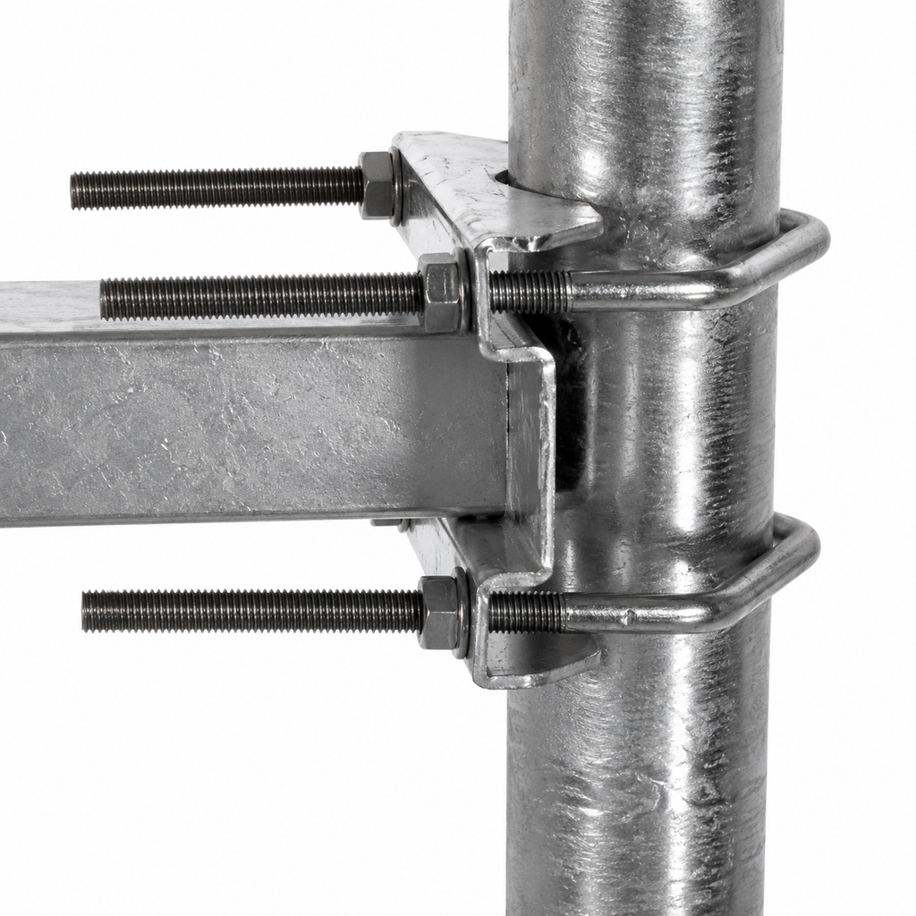 ASSAT® Mastausleger 30 cm für SAT-Antennen, WLAN, Richtfunk und Überwachungskameras | Für Masten Ø48–130 mm