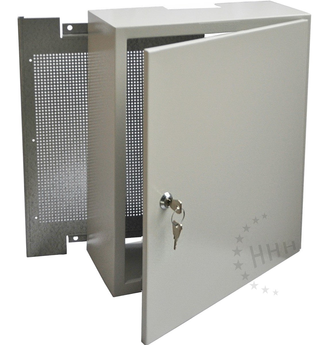 Antennenschrank hellgrau 30x40x15 cm