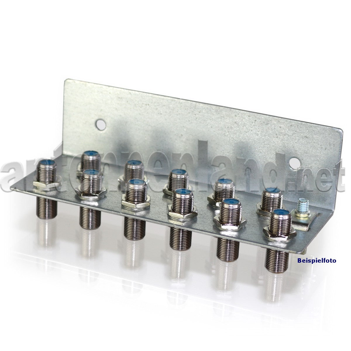 Erdungsblock 10-fach mit Cabelcon F-81 HQ