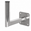ASSAT® Alu-Wandhalter 25x25 cm für SAT-, WLAN- und Funkantennen | Für Antennen bis Ø90 cm